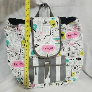 Benefit Cosmetics San Francisco Thought Bubble Pop Art Canvas Backpack Bag - Picture 1 of 7