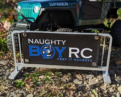 Naughty Boy RC Scale Mini Banner 3.5"x8" 1/10 1/8 Garage Crawler Car Truck Boat - Image 1 of 3