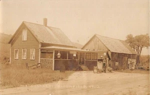 c.1915? RPPC Store Gas Pump The Hillcrest Bloomfield VT Coca Cola Sign - Picture 1 of 2