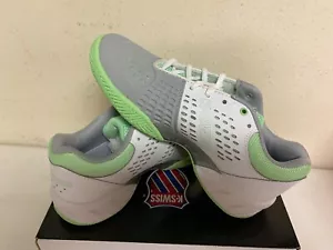 K-SWISS Women's Big Shot Light Tennis Shoe in White/Patina Green - Picture 1 of 3