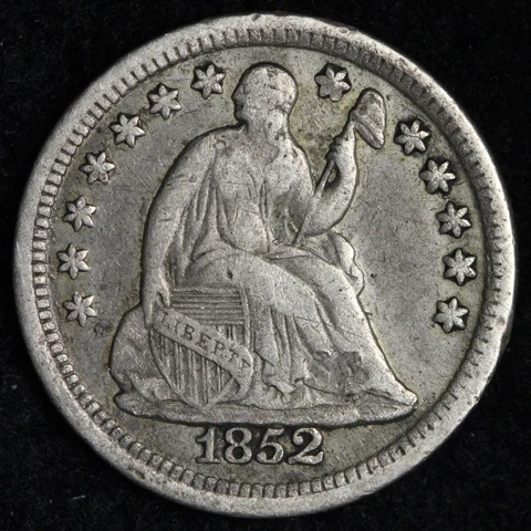 1852 Seated Liberty Silver Half Dime CHOICE XF E225 GJEM Cover