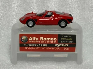 Alfa Romeo 33 Stradale Red Kyosho 1:100 Scale Diecast Model Car B - Picture 1 of 4