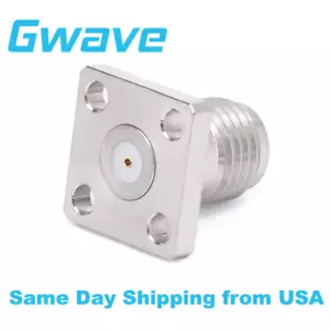 SMA Female Connector Field Replaceable with 4 Hole Flange, Pin Dia 0.51mm,26.5G - Picture 1 of 4
