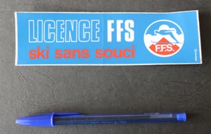 Aufkleber / Sticker - SBB Lizenz - Ski ohne Sorgen - Bild 1 von 2