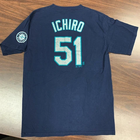 Majestic ICHIRO SUZUKI Mariners BOYS XL Youth Jersey Tee Seattle MLB SHIRT Cover