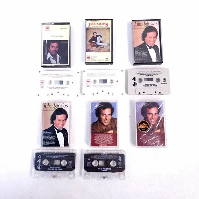 Lot of 6 Vintage JULIO IGLESIAS Cassettes Tapes 1100 Bel Air Place Gwendoline — 第 1/4 张图片