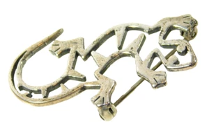 Vintage SJC Sundance Jewelry Company Sterling Silver Lizard Brooch Pin - Picture 1 of 6