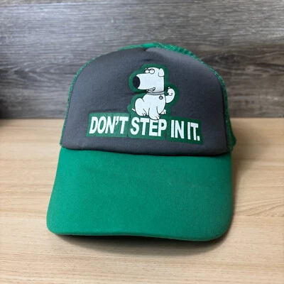 Gorra de hombre de familia Snapback verde camionero cerebro zorro espectáculo de dibujos animados ajustable Foto 1 de 4