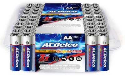 ACDelco AA Batteries, Super Alkaline AA Battery, Bulk Pack, 100 Count - Image 1 of 4