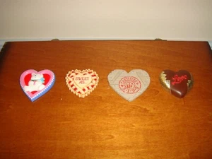 Hallmark 4 Valentine Day Heart Magnets - Picture 1 of 4
