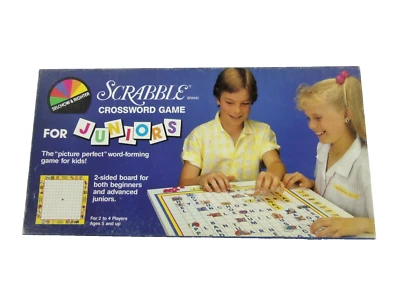 Scrabble for Juniors Crossword Game 1987 Selchow and Righter - Image 1 of 4