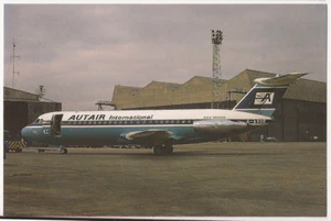 Autair International BAC 1-11 416EK Vintage continental Postcard - Picture 1 of 2