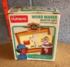 WORD MAKER Match-Ups education Electric Company 2 pièces puzzles 1977 
