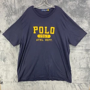 Polo Ralph Lauren T Shirt Mens Sz 3XLT Blue Property PRL 67 Athletic Dept - Picture 1 of 12