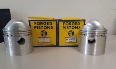Par de pistones de carreras forjados de gran tamaño .100 para Harley-Davidson Sportster 900cc Foto 1 de 4