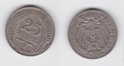 25 Pfennig Nickel Münze Deutsches Reich 1910 D Jäger 18 ss (150820)