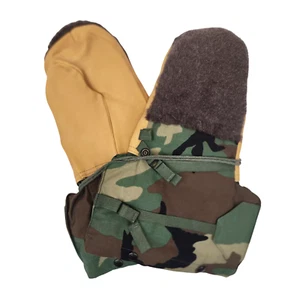 New Woodland Camo Arctic Mittens With Liners *Mocinc.1982* - Picture 1 of 4