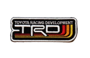 Toyota TRD Truck Car Vintage Retro Stripes Logo Iron / Sew-On Embroidered Patch - Picture 1 of 3