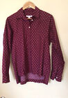 Womens Trenery Maroon Cotton Blouse/Shirt Size S
