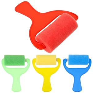 Juego de 4 brochas de esponja pintura para niños pequeños esponjas rodillo para niños - Imagen 1 de 12