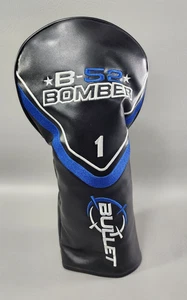 Bullet B-52 Bomber #1 Copricapo Driver Uomo Mazza da Golf B52 Nero Blu - Foto 1 di 7
