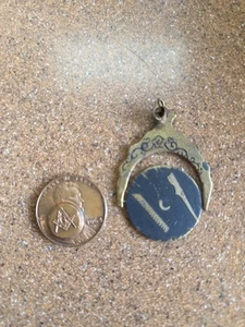 Massonico Cavalieri Fraterni dei Templari Fob Edge Spinner con Penny Massonico - Foto 1 di 2
