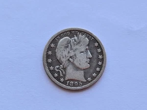 Cuarto de plata fino de barbero 1895-O 160607 - Imagen 1 de 2