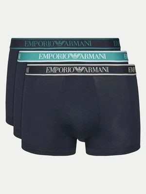 Pack de 3 calzoncillos Emporio Armani algodón elástico - azul oscuro multi Foto 1 de 4