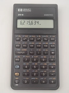 HP Hewlett Packard 20S wissenschaftlicher Taschenrechner 80er 1987 braun Schutzhülle - Bild 1 von 11