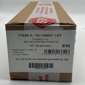 Pokemon TCG Mega Evolution Base Set ME01 Enhanced Booster Box Case SEALED NEW - Picture 1 of 3