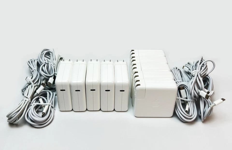 Lot of 10 Genuine Apple 87W USB-C Power Adapter with Cable A1719 for Macbook Pro - Image 1 of 4