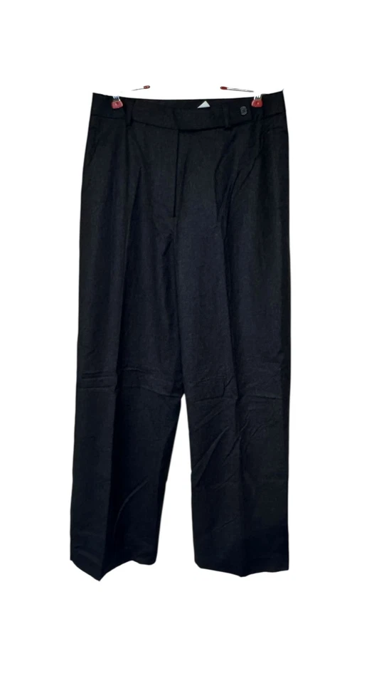 Calça social feminina J.Crew forrada de lã merino italiana cintura média perna reta tamanho 6 - Imagem 1 de 4