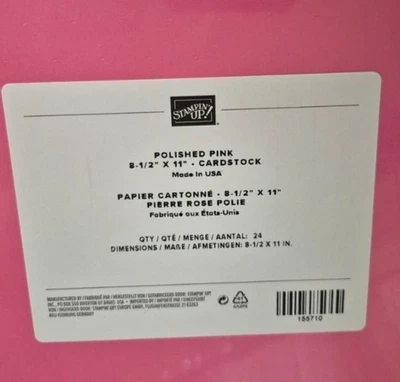 Stampin Up NEW retired 8-1/2x11 Cardstock multiple colors available, select one - Image 1 of 4
