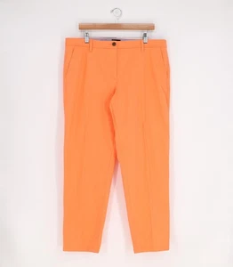 TALBOTS Relaxed Chino Pant Cotton Ankle Length Orange Size 14 - Picture 1 of 7