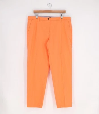 TALBOTS Relaxed Chino Pant Cotton Ankle Length Orange Size 14 - Image 1 of 4