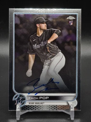 2022 Topps Chrome - Rookie Autographs #RA-ZP Zach Pop (AU, RC) - Image 1 of 2