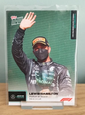 Topps Now F1 2021 Card #048 - Lewis Hamilton- Podium Record 33rd Circuit - Image 1 of 2