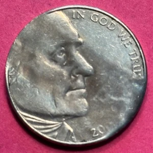 2005 Tapered Planchette Error Rolled Thin Jefferson Nickel (1239) - Picture 1 of 9