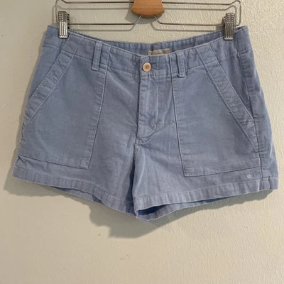 Pantalones Cortos de Pana Outerknown Seventyseven Algodón Orgánico Mujer Talla 8, Azul Bebé Foto 1 de 4