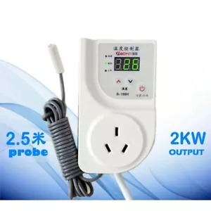 220V Digital Fridge Freezer Thermostat Aquarium Temperature Controller Socket - Picture 1 of 6