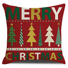 Nordic Scandi Christmas Cushion Cover Square Pillowcase Sofa Xmashomedecors.पैं