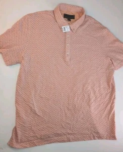 Jos. A. Bank Reserve Herren Large Lachs Kurzarm Hemd mit Knöpfen Blau Punkte 05 - Bild 1 von 11