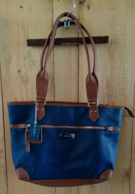 Cartera estilo bolso Rosetti azul marino y marrón Foto 1 de 4