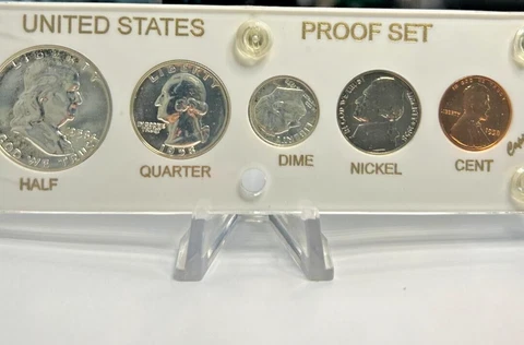 1958 Proof Set in vintage Capital Plastics holder- zm Cover