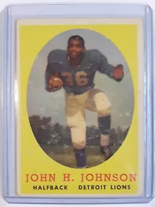 1958 Topps John Henry Johnson #75 Fußballkarte Detroit Lions - Bild 1 von 7
