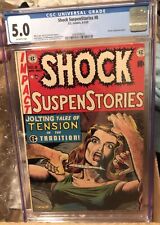SHOCK SUSPENSTORIES #8 EC COMICS CGC 5.0 OW/W PAGES 1953 PRE-CODE HORROR