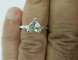1.15 Carat 18K Gold Diamond Engagement Ring Center=1.05  J-SI3   Value=$14,500 - Picture 1 of 11