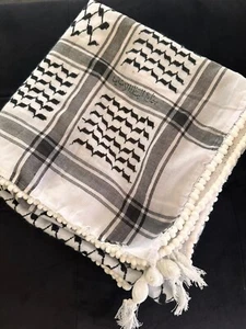 Original Albassam HIGH QUALITY Kufiya Scarf Palestinian Shemagh Made In palestin - Picture 1 of 9