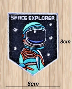 ASTRONAUT SPACE EXPLORER IRON OR SEW ON PATCH EMBROIDERED APPLIQUE BADGE LOGO - Picture 1 of 2