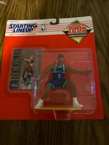 1995 figura de acción y tarjeta de novato Kenner Starting Lineup Jason Kidd ~ BXF - Imagen 1 de 1